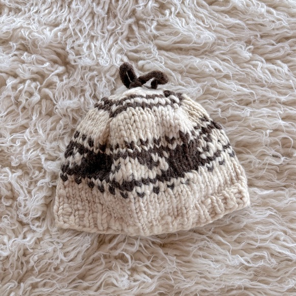 Vintage Hand Knit Cowichan Style Hat - Picture 1 of 5